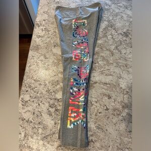 VS PINK Neon Tie Dye Cotton Leggings Large